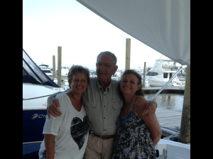 Admiral with two of his many girls