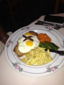 Wiener Schnitzel at Le Pavillion, St. Augustine