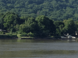 A seaplane on the Hudson