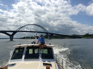 Capt. Tom has the best view