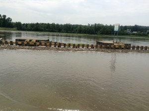 Debris at lock
