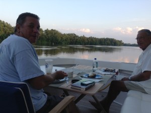 Desert on the back deck