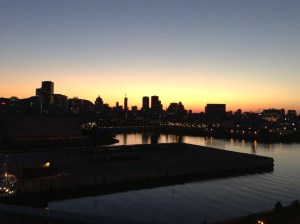 Montreal after sunset