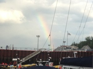Rainbow over the delta‏