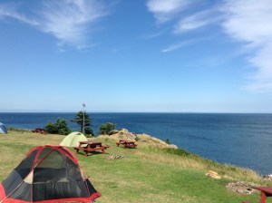 Camp grounds at Meat Cove‏
