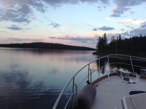 Evening view from bow‏