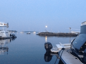 Full moon at Great Harbor‏