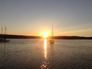 Golden sunset in Shelburne‏
