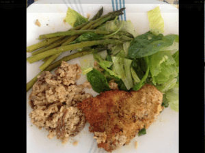 Wiener schnitzel & porcini risotto‏