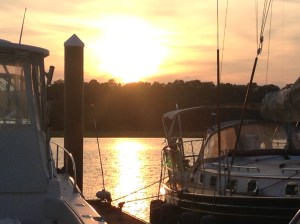 Gloucester marina sunset‏