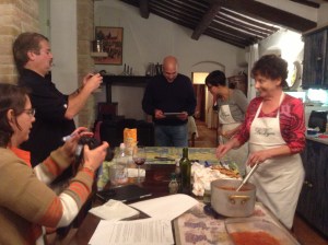 Cooking lessons at Le Vigne‏