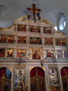 Zadar, an altar of an old church