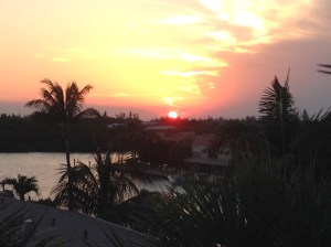 sunset from our roof